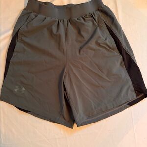 Under Armour Men's Charcoal and Black Athletic Shorts